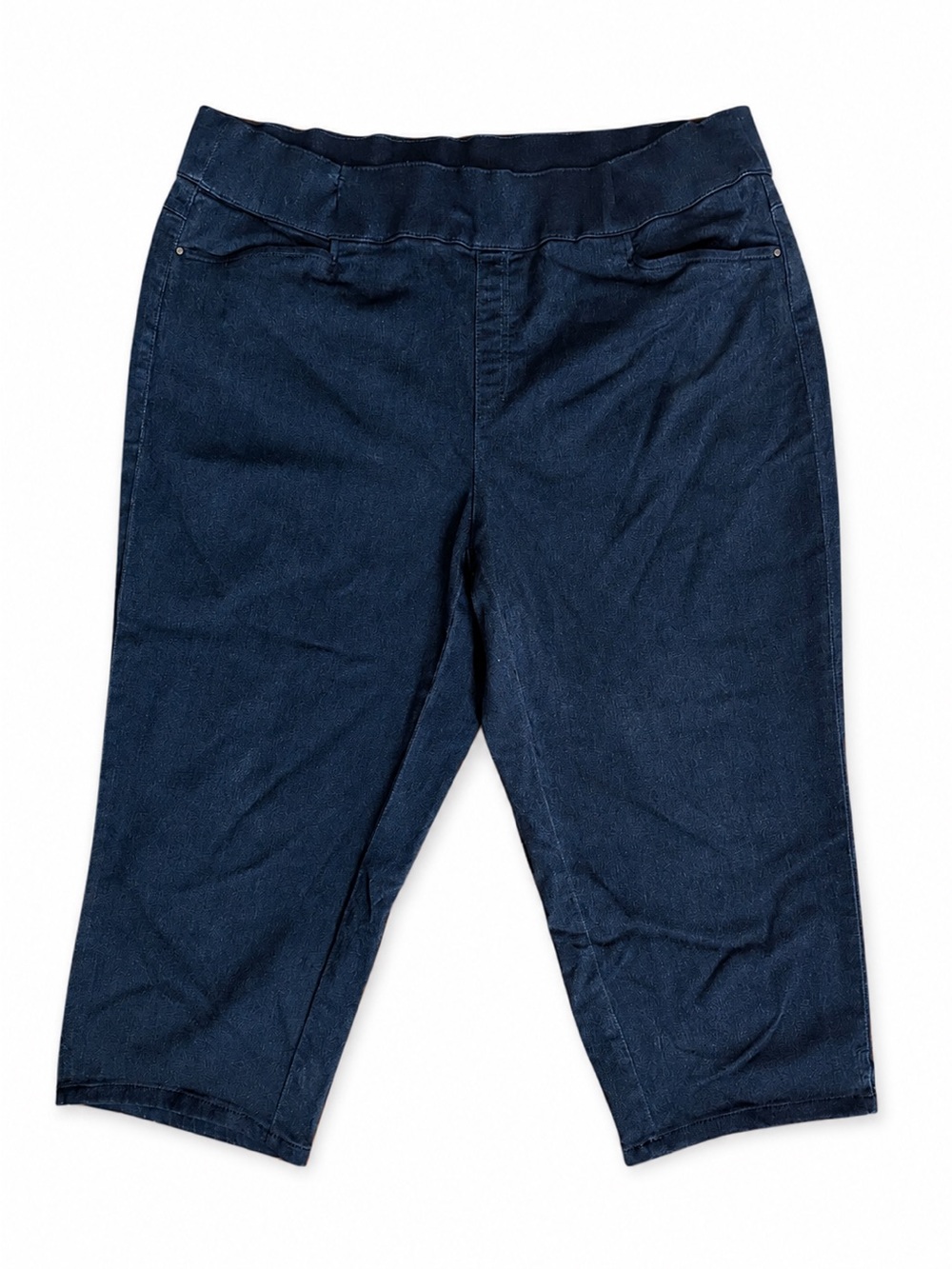 Intro The Love Fit Women's Navy Pull-On Capri Pants